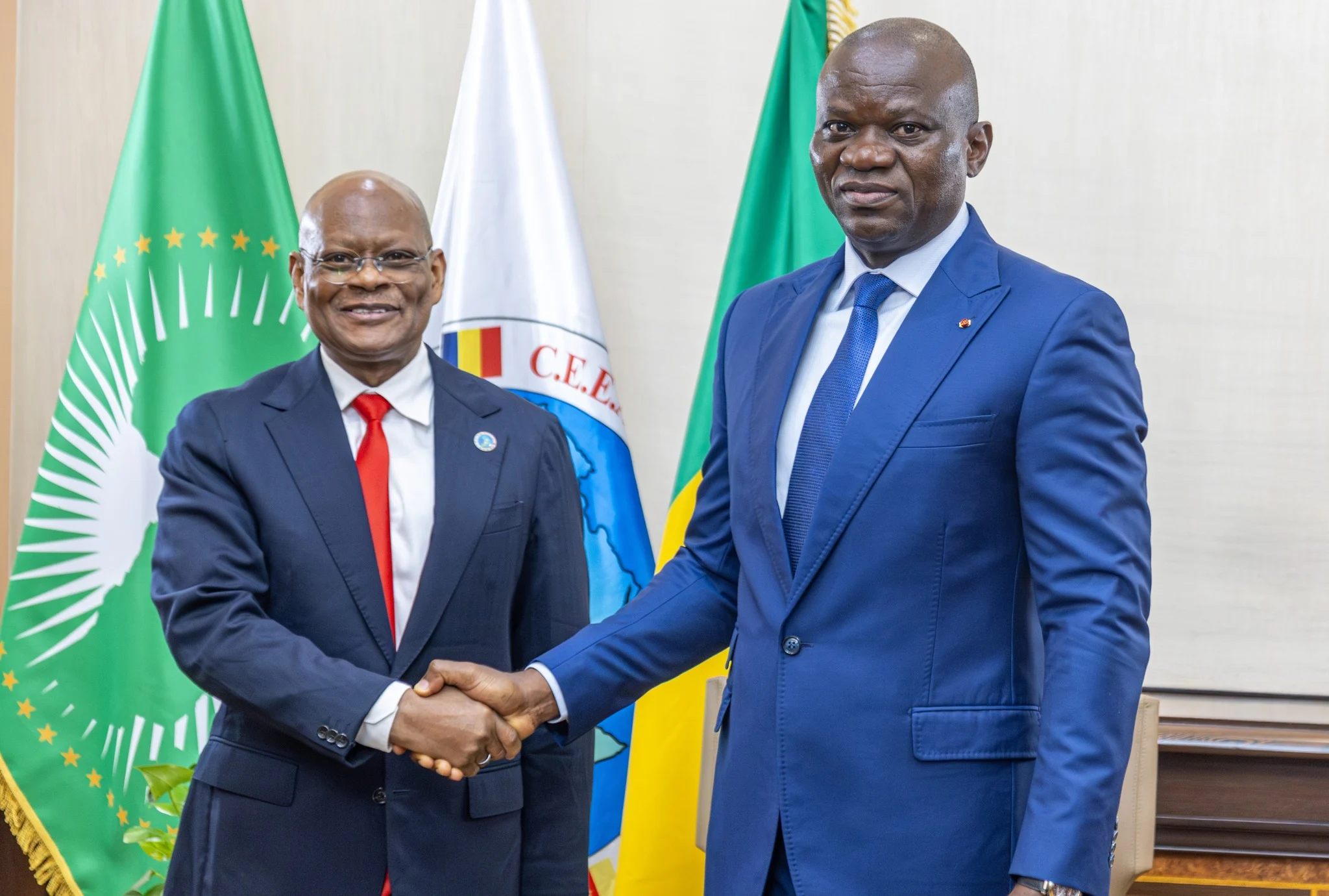 Le Chef de l'État reçoit le Président de la Commission de la CEEAC