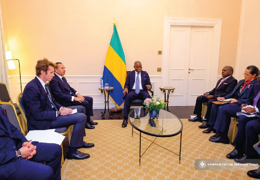 Le Président Oligui Nguema s’entretient avec les responsables de GKSD Investment Holding